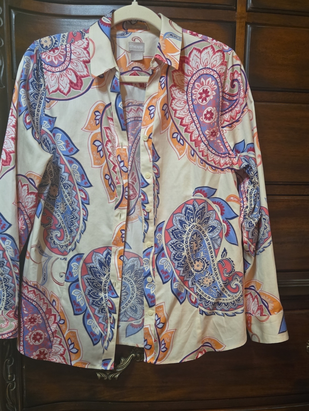 Chicos Cotton Shirt Blouse